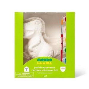 Paint-Your-Own Ceramic Dinosaur Craft Kit - Mondo Llama